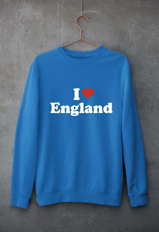I Love England Unisex Sweatshirt for Men/Women Hoodie with Print Artistic Unique
