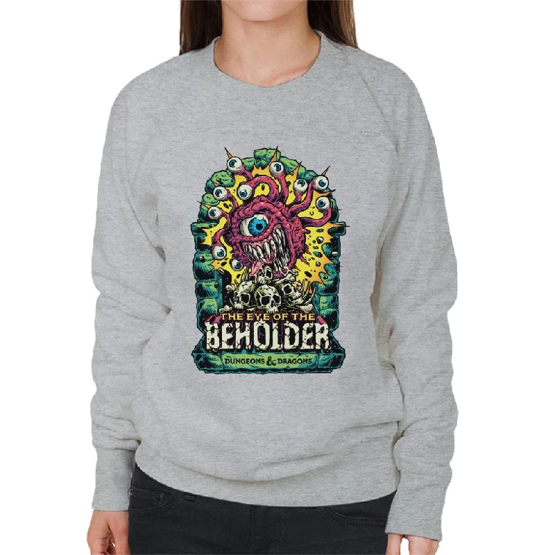 Dungeons & Dragons The Eye Of The Beholder Women's Sweatshirt Hoodie with Logo Branding Identity Dungeons & Dragons The Eye Of The Beholder Women's Sweatshirt Hoodie with Logo Branding Identity