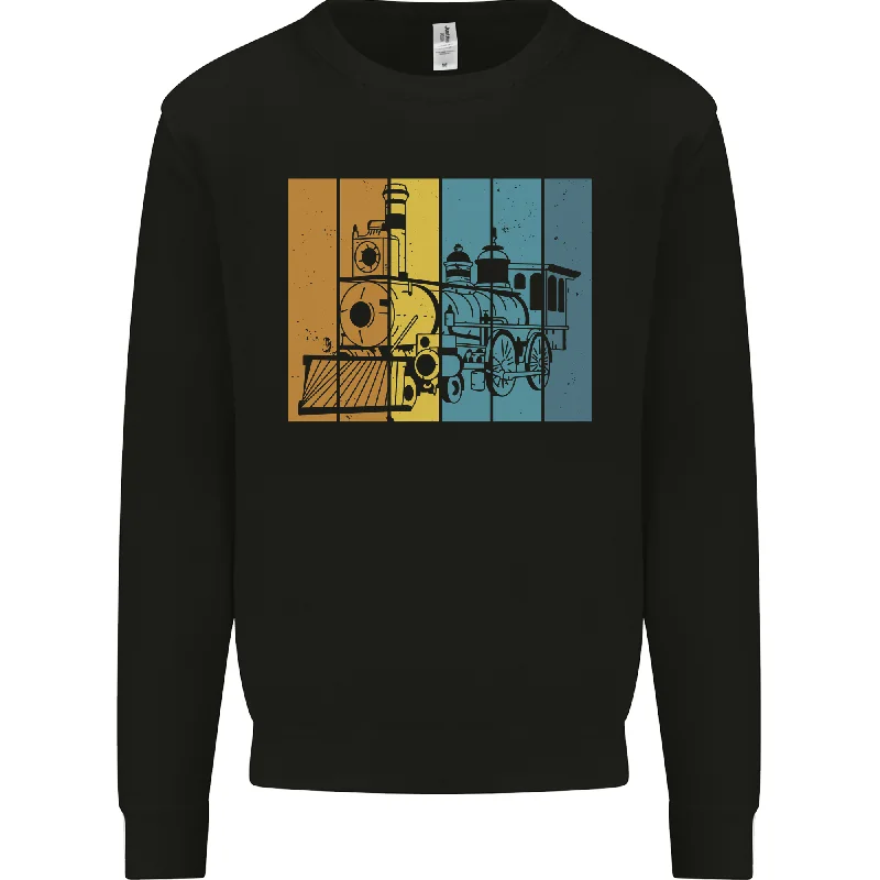 A Locomotive Trainspotter Trains Trainspotting Mens Sweatshirt Jumper Hoodie with Puffed Sleeves Voluminous Trendy A Locomotive Trainspotter Trains Trainspotting Mens Sweatshirt Jumper Hoodie with Puffed Sleeves Voluminous Trendy