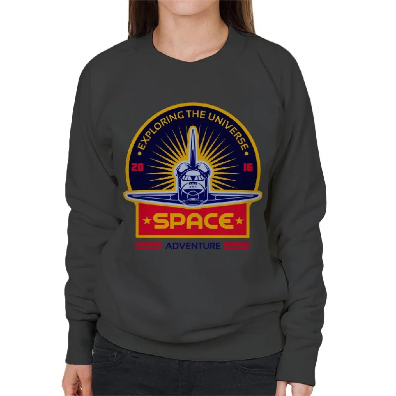 NASA Exploring The Universe Women's Sweatshirt Hoodie with Velcro Closure Adjustable Secure