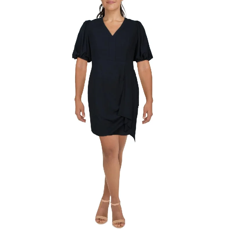Womens Chiffon Short Mini Dress Stylish Floral Print Mini Dress