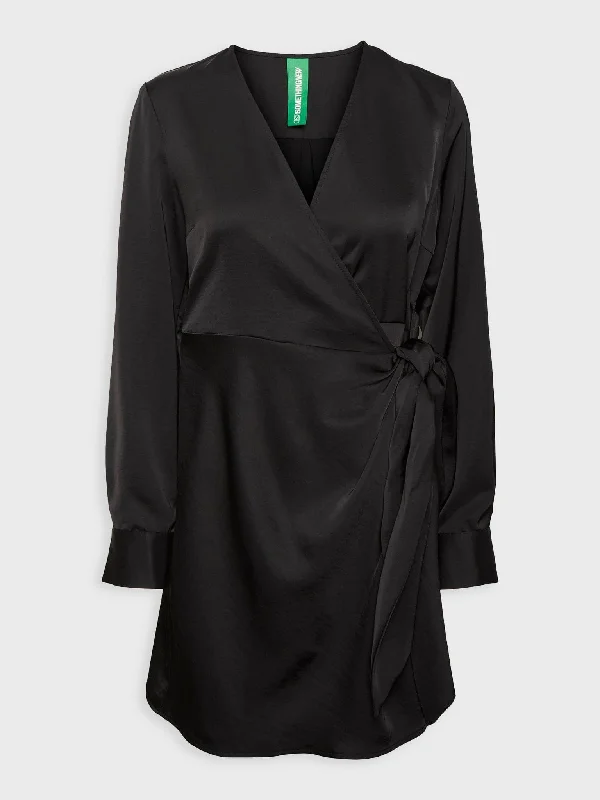 Γυναικείο φόρεμα σατέν SNYVONNE LS MINI DRESS 10280851 | 10280851 Cozy Ribbed Mini Dress
