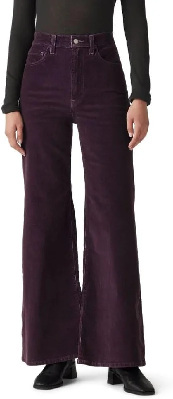 Levi Ribcage Bell Women's Jeans - PLUM PERFECT Trendy Pleated Waist Jeans