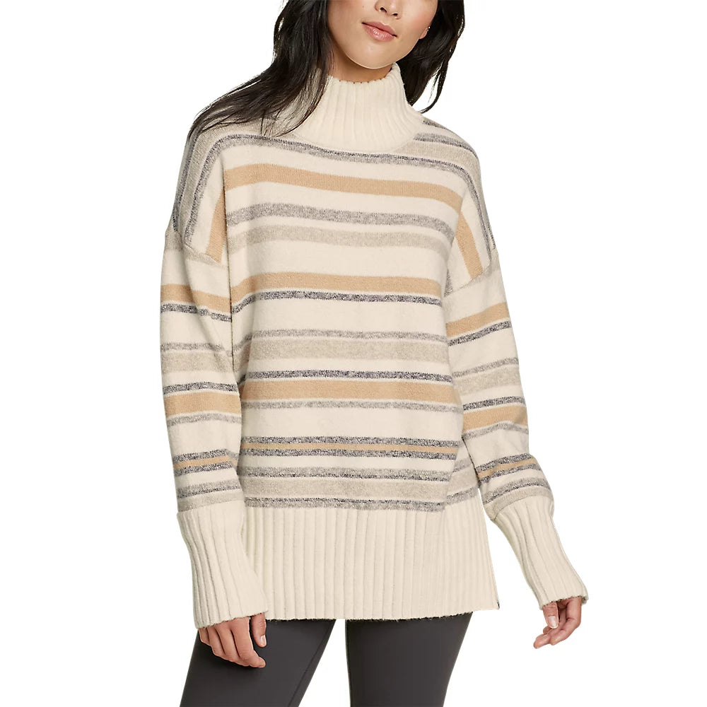 Women's Dreamknit Funnel-Neck Sweater Layered Multi-layer Single Layer