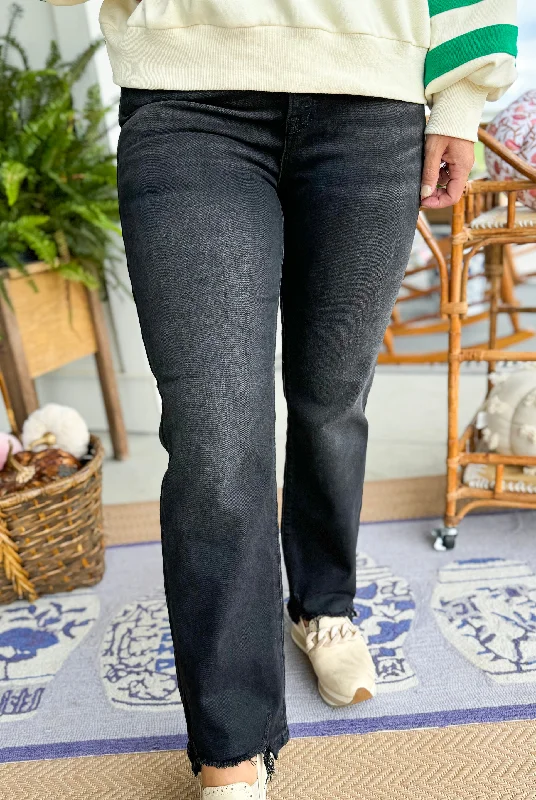 The Mary Grace High Rise Straight Jeans Comfortable Boyfriend Jeans