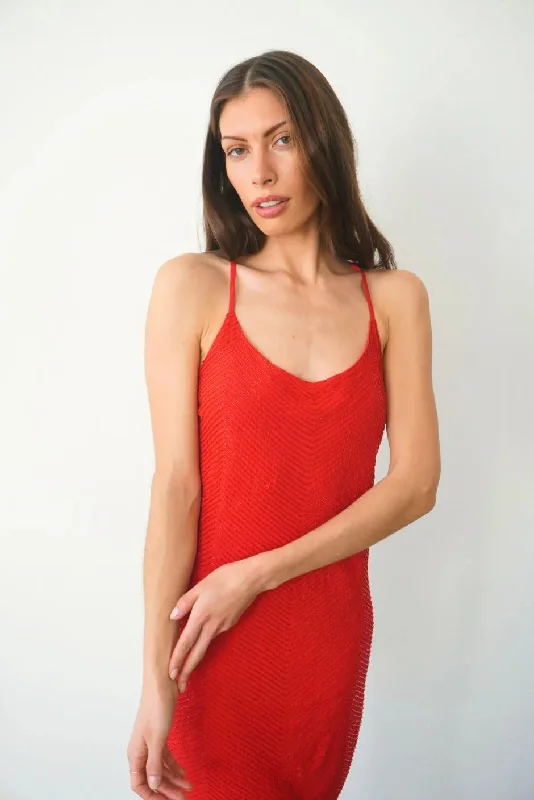 Isla Beaded Mini Dress in Cherry Punch Trendy Tie-Dye Mini Dress
