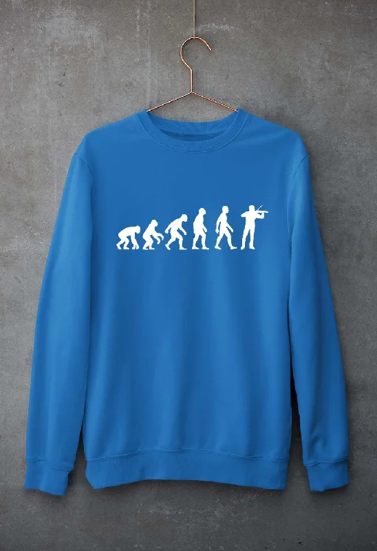 Violin Evolution Unisex Sweatshirt for Men/Women Hoodie with Zipper Versatile Modern Violin Evolution Unisex Sweatshirt for Men/Women Hoodie with Zipper Versatile Modern