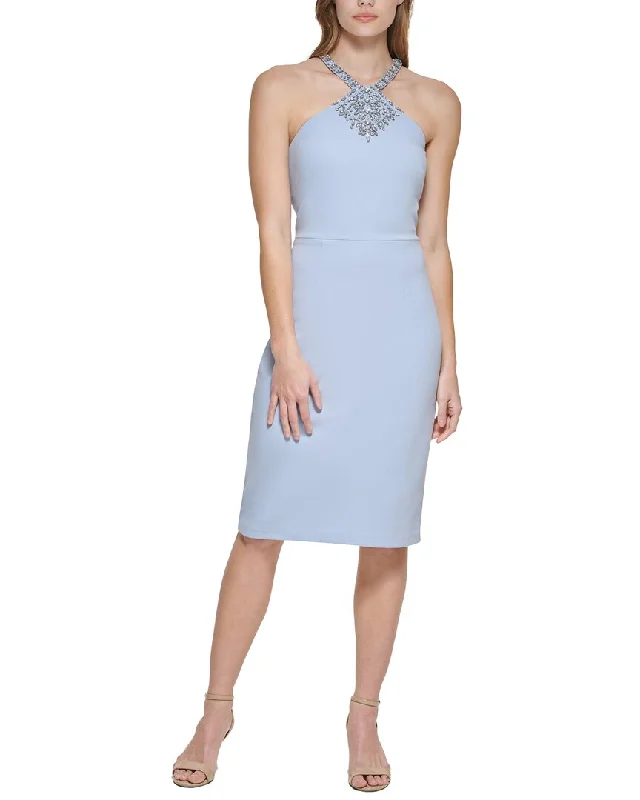 Vince Camuto Scuba Crepe Mini Dress Chic Bohemian Mini Dress