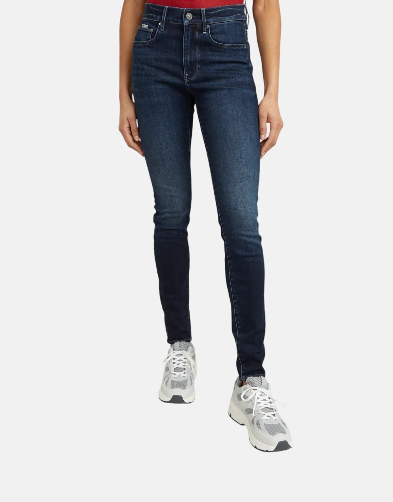 G-Star RAW 3301 Ladies Dark Aged Skinny Jeans Stylish Acid-Wash Jeans