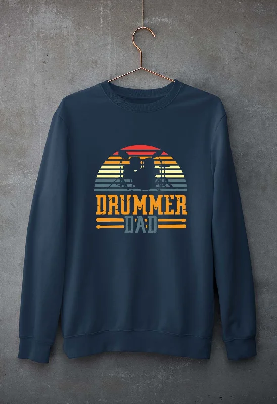 Drummer Dad Unisex Sweatshirt for Men/Women Hoodie with Exposed Zipper Edgy Industrial Drummer Dad Unisex Sweatshirt for Men/Women Hoodie with Exposed Zipper Edgy Industrial