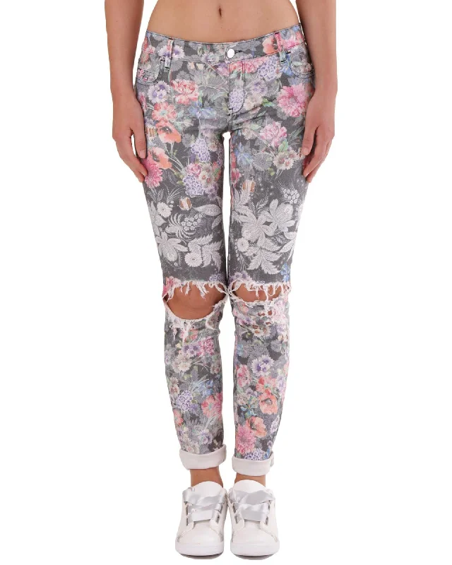 Met Womens Floral Skinny Jeans Distressed Casual Comfortable Stretchy Elegant Bootcut Fit Jeans Met Womens Floral Skinny Jeans Distressed Casual Comfortable Stretchy Elegant Bootcut Fit Jeans