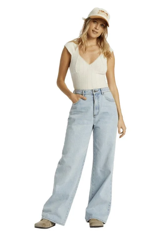 Billabong Aaliyah Baggy Jeans - ALDA BLUE Classic Blue Denim Jeans