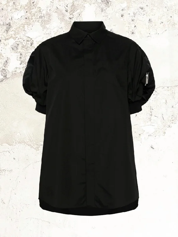 sacai Twill mini dress Elegant Tulle Mini Dress