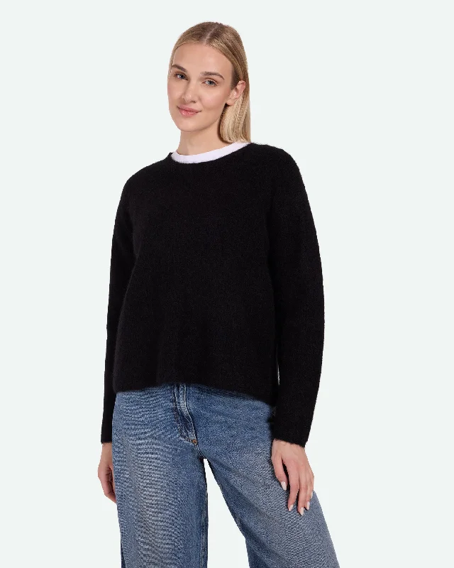 Calaha Jumper 9965 - Black Oversized Loose Flowy