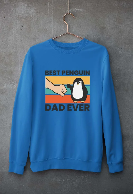 Penguin Dad Unisex Sweatshirt for Men/Women Hoodie with Patch Decorative Personalized Penguin Dad Unisex Sweatshirt for Men/Women Hoodie with Patch Decorative Personalized