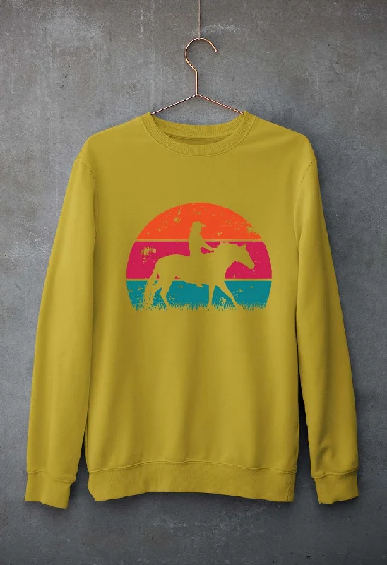 Horse Riding Unisex Sweatshirt for Men/Women Oversized Hoodie Comfort Casual