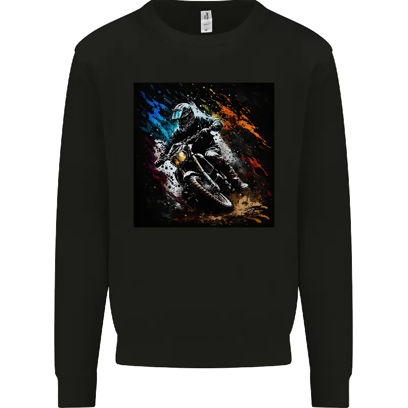 A Motocross Illustration MotoX Dirt Bike Motorsports Mens Sweatshirt Jumper Hoodie with Hidden Zipper Minimalist Clean A Motocross Illustration MotoX Dirt Bike Motorsports Mens Sweatshirt Jumper Hoodie with Hidden Zipper Minimalist Clean