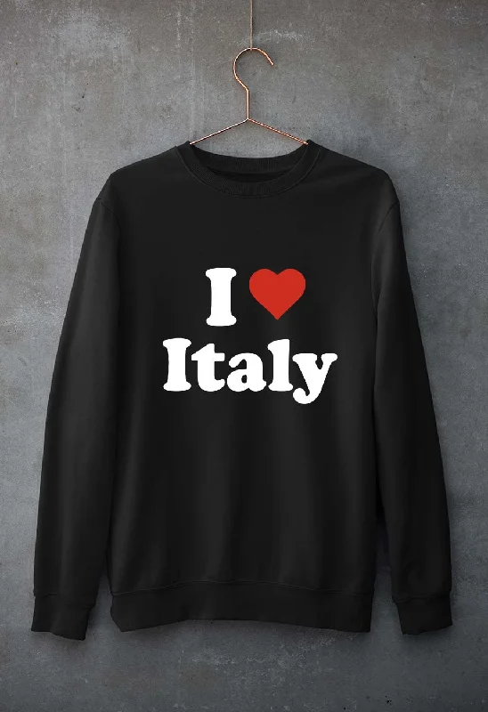 I Love Italy Unisex Sweatshirt for Men/Women Graphic Hoodie Design Print
