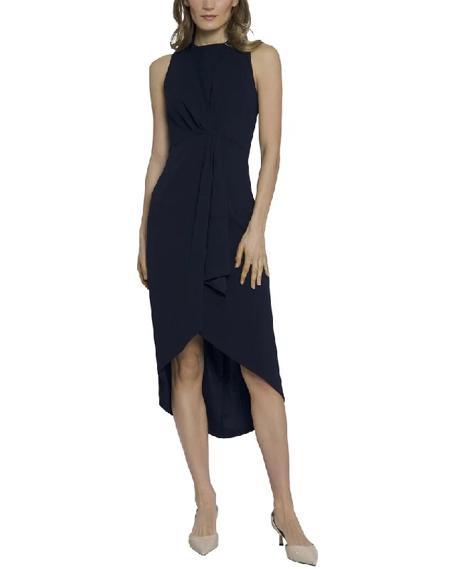 Maggy London Cloud Crepe Mini Dress Fashionable Pleated Mini Dress