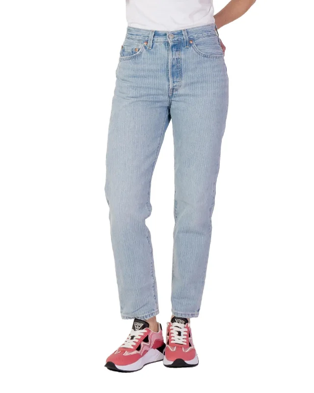 Levis 501 Original Straight Fit Jeans for Women - Light Wash Elegant Skinny Leg Jeans Levis 501 Original Straight Fit Jeans for Women - Light Wash Elegant Skinny Leg Jeans