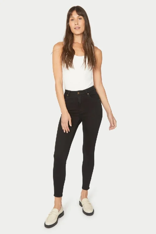 Rolla's Eastcoast Ankle Skinny Jeans / Galactic Black Fashionable Mom Jeans