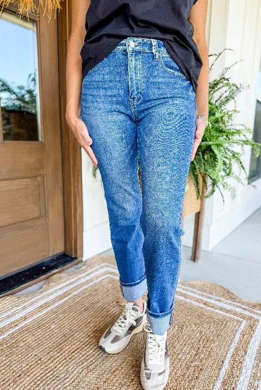 Jeanne High Rise Straight Jeans Stylish Tapered Fit Jeans