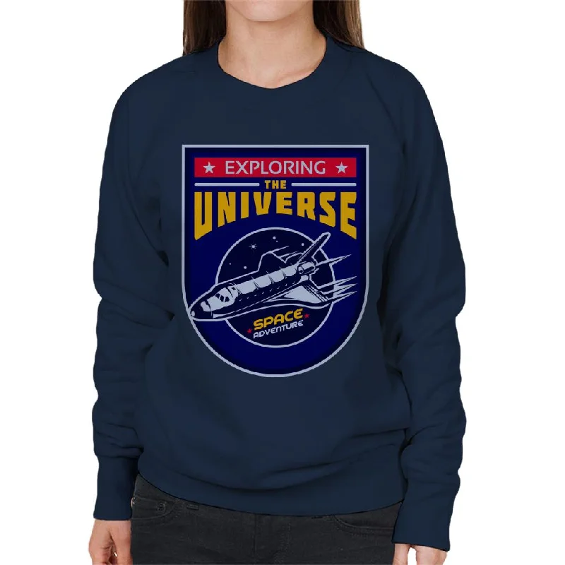 NASA Exploring The Universe Space Adventure Women's Sweatshirt Hoodie with Zipper Placket Modern Functional NASA Exploring The Universe Space Adventure Women's Sweatshirt Hoodie with Zipper Placket Modern Functional