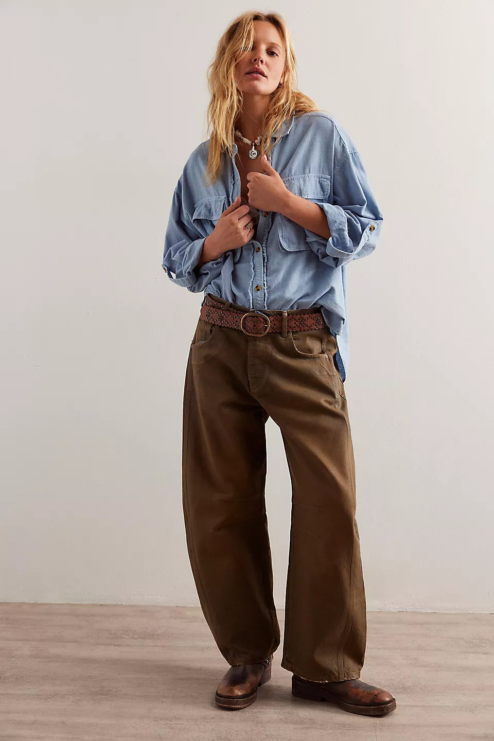 Free People We The Free Good Luck Coated Jeans - NEW MOON Trendy Bootcut High-Waisted Jeans Free People We The Free Good Luck Coated Jeans - NEW MOON Trendy Bootcut High-Waisted Jeans