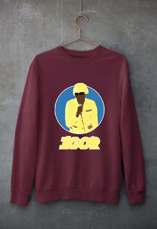 Igor Unisex Sweatshirt for Men/Women Hoodie with Hem Frayed Vintage Worn