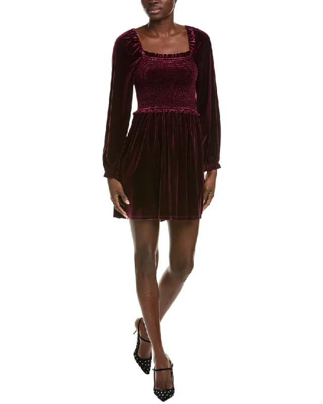 1.State Painted Stud Mini Dress Fashionable Mini Dress with Slits
