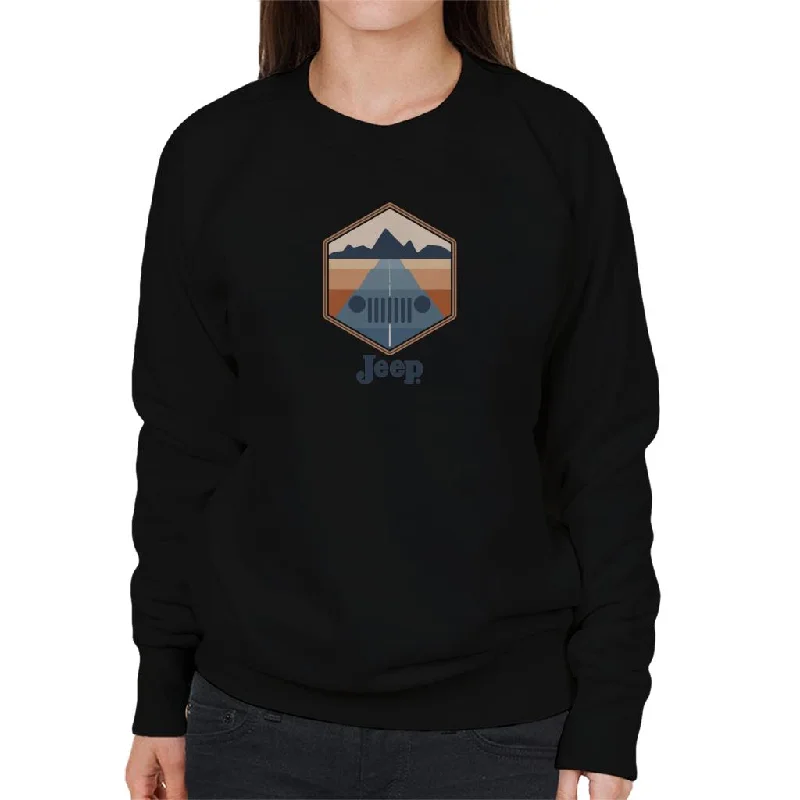 Jeep Drive With A View Women's Sweatshirt Hoodie with Tie-Dye Psychedelic Retro