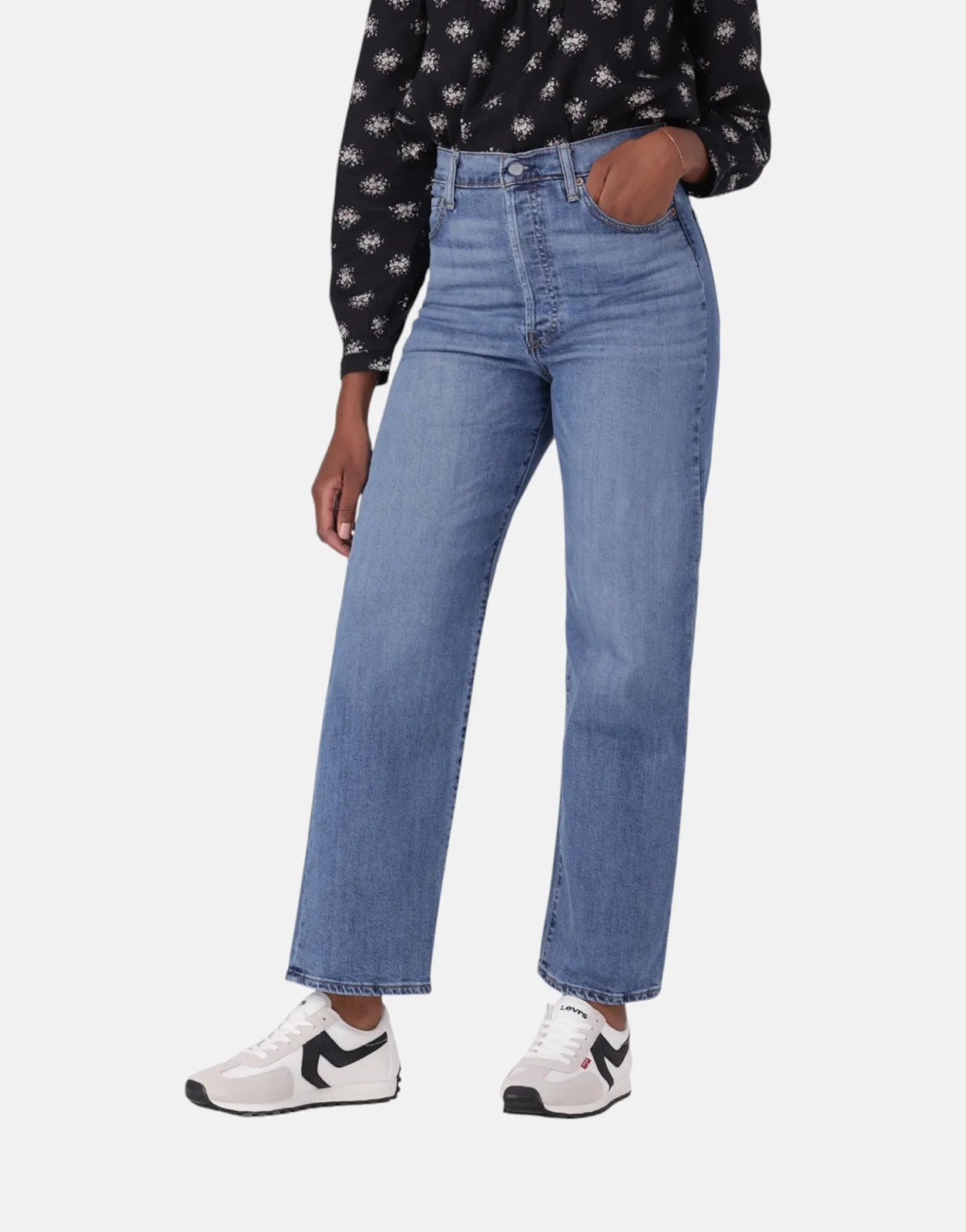 Levi's Ribcage Straight Ankle Elevated Taste Jeans Comfortable Straight-Legged Denim