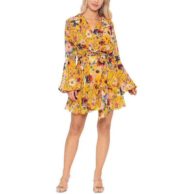 Womens Metallic Polyester Mini Dress Elegant Sequin Mini Dress