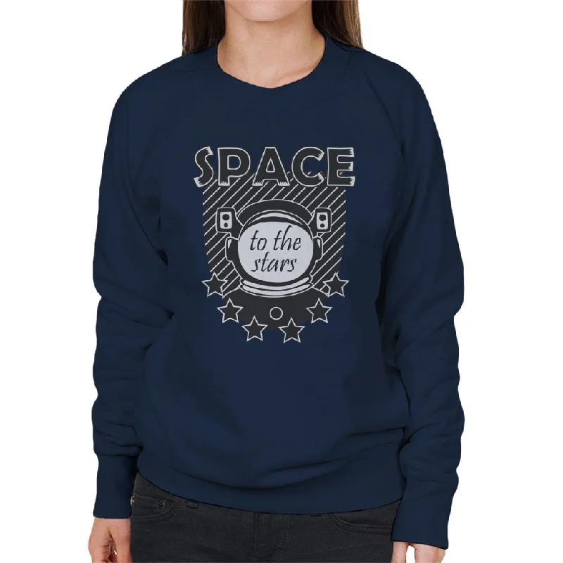 NASA Space Astronaut To The Stars Women's Sweatshirt Hoodie with Hood Adjustable Protection NASA Space Astronaut To The Stars Women's Sweatshirt Hoodie with Hood Adjustable Protection