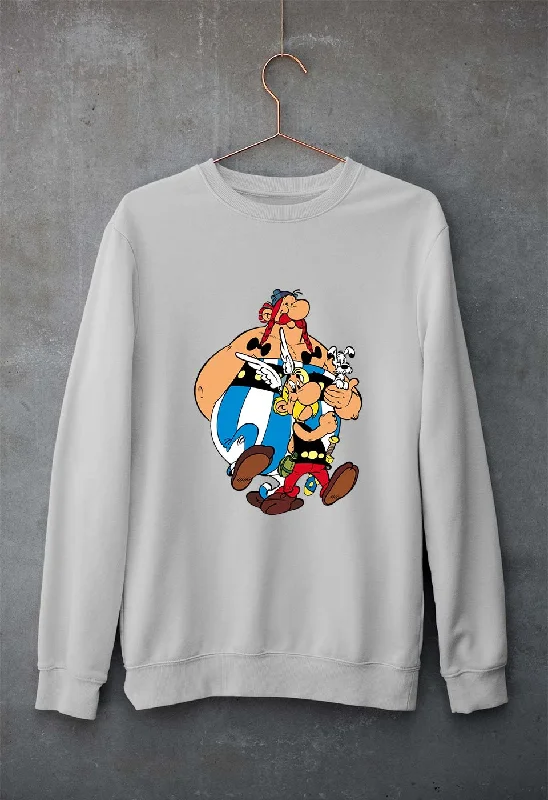 Asterix Unisex Sweatshirt for Men/Women Hoodie with Puffed Sleeves Voluminous Trendy Asterix Unisex Sweatshirt for Men/Women Hoodie with Puffed Sleeves Voluminous Trendy