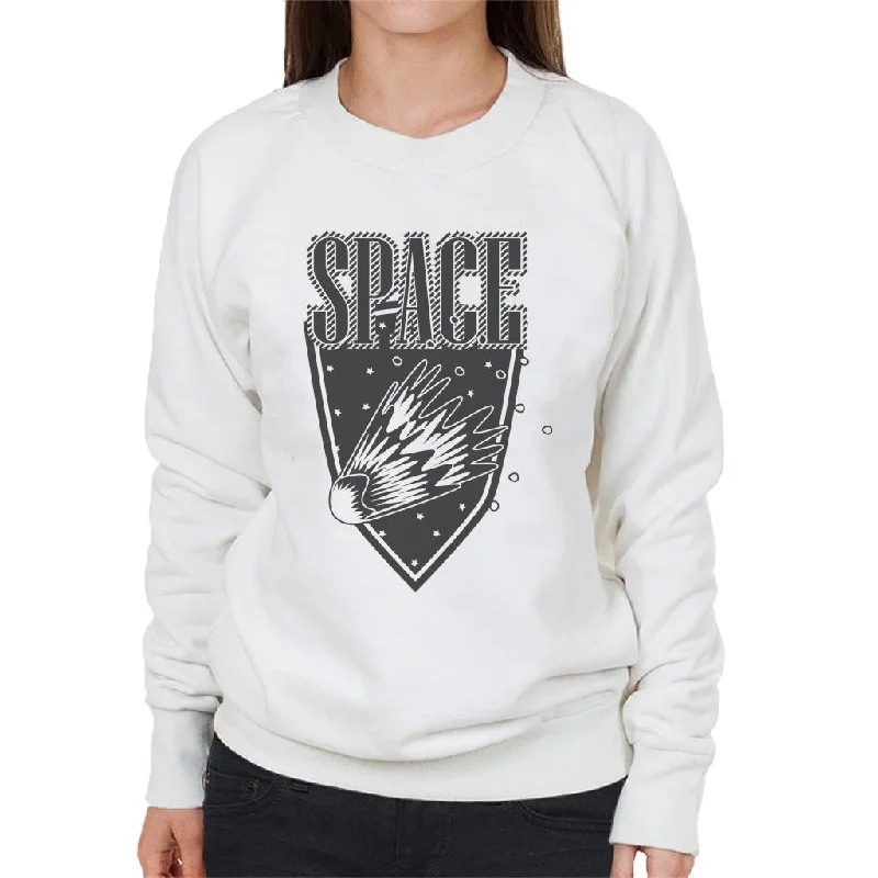 NASA Space Meteor Women's Sweatshirt Hoodie with Fur Luxurious Winter