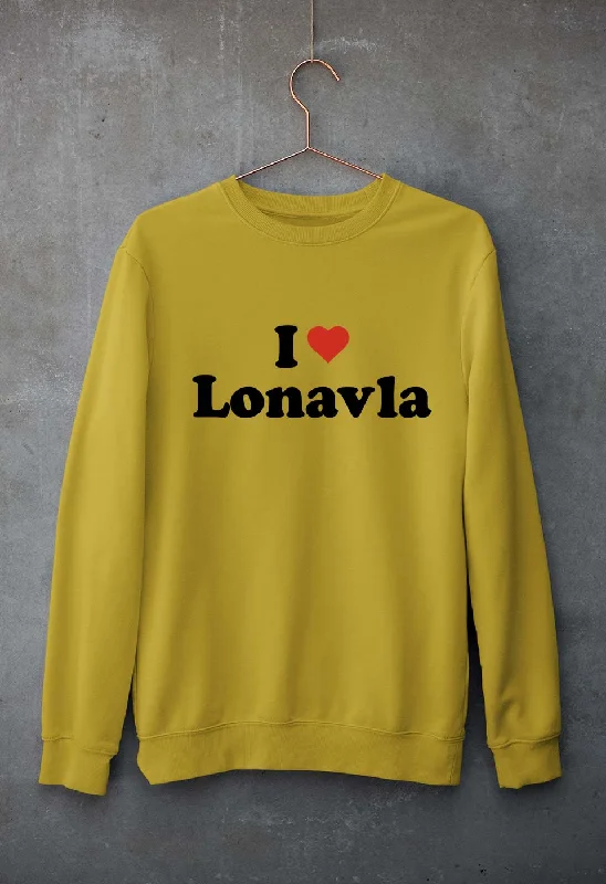 I Love Lonavla Unisex Sweatshirt for Men/Women Hoodie with Drop Shoulder Relaxed Streetwear I Love Lonavla Unisex Sweatshirt for Men/Women Hoodie with Drop Shoulder Relaxed Streetwear