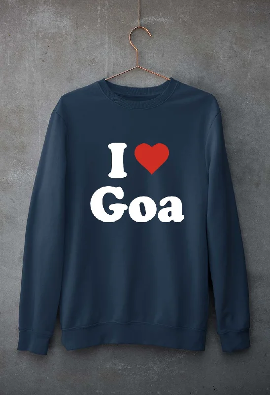 I Love Goa Unisex Sweatshirt for Men/Women Hoodie with Magnetic Closure Innovative Modern I Love Goa Unisex Sweatshirt for Men/Women Hoodie with Magnetic Closure Innovative Modern