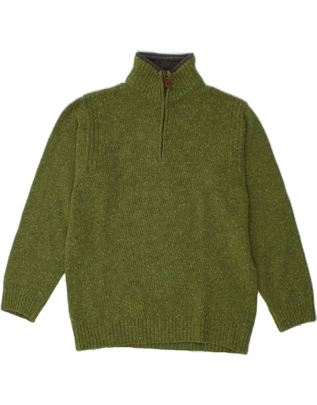 MARLBORO CLASSICS Mens Zip Neck Jumper Sweater Large Green Wool Toggled Drawstring Belted MARLBORO CLASSICS Mens Zip Neck Jumper Sweater Large Green Wool Toggled Drawstring Belted