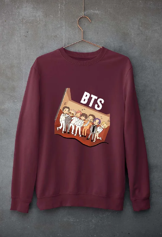 BTS Kpop Unisex Sweatshirt for Men/Women Hoodie with Tied Waist Feminine Flattering