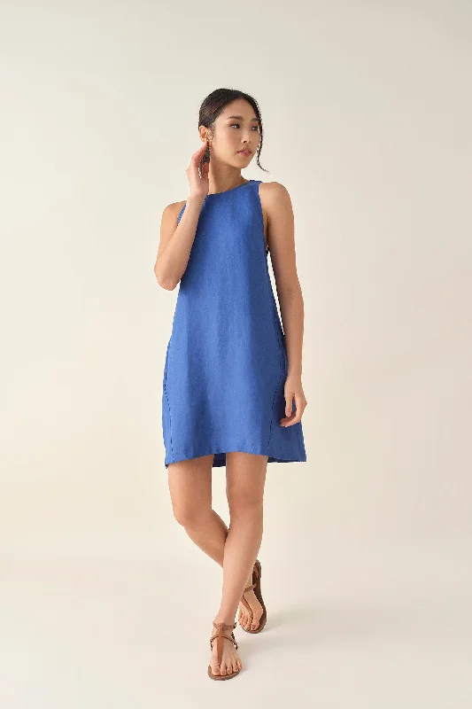 Cutout Mini Dress - Marine Classic White Mini Dress