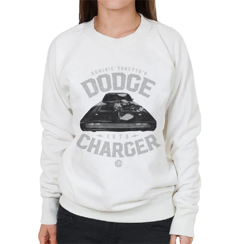 The Fast and The Furious Dodge Charger Women's Sweatshirt Hoodie with Neon Bright Vibrant The Fast and The Furious Dodge Charger Women's Sweatshirt Hoodie with Neon Bright Vibrant