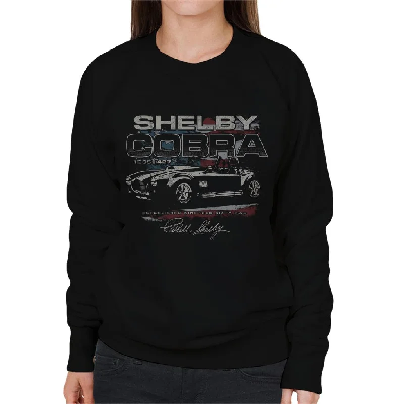 Shelby Cobra 1965 Est 1962 Women's Sweatshirt Hoodie with Pocket Utility Practical