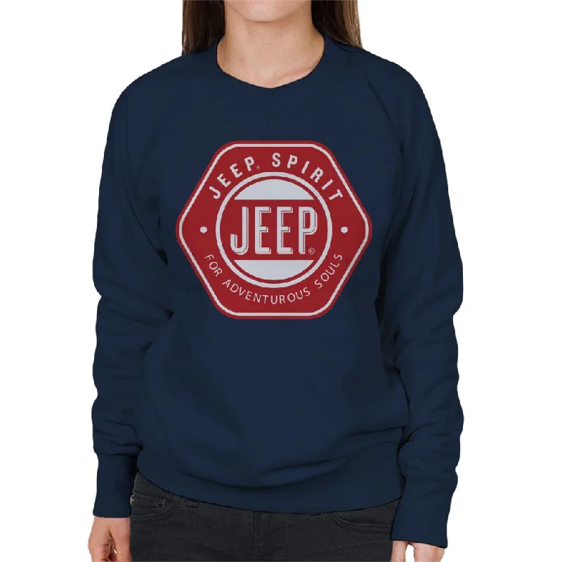 Jeep Spirit For Adventurous Souls Women's Sweatshirt Hoodie with Half-Zip Sporty Casual Jeep Spirit For Adventurous Souls Women's Sweatshirt Hoodie with Half-Zip Sporty Casual