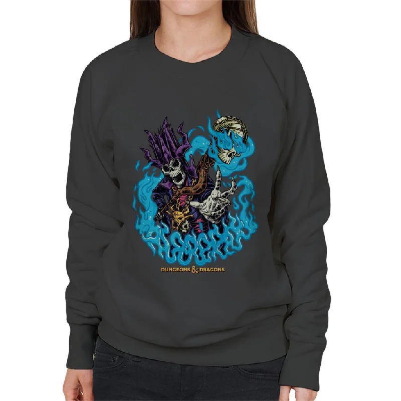 Dungeons & Dragons Demilich Skull Women's Sweatshirt Cotton Hoodie Fleece Lining Warmth Dungeons & Dragons Demilich Skull Women's Sweatshirt Cotton Hoodie Fleece Lining Warmth