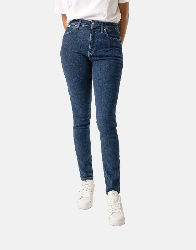 Calvin Klein CKJ High Rise Skinny Jeans Medium Wash Stylish Relaxed Fit Skinny Jeans