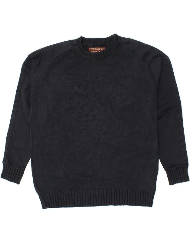 MARLBORO CLASSICS Mens Crew Neck Jumper Sweater Large Navy Blue Cotton Hooded Sweater Collared Sweater Shawl Collar MARLBORO CLASSICS Mens Crew Neck Jumper Sweater Large Navy Blue Cotton Hooded Sweater Collared Sweater Shawl Collar