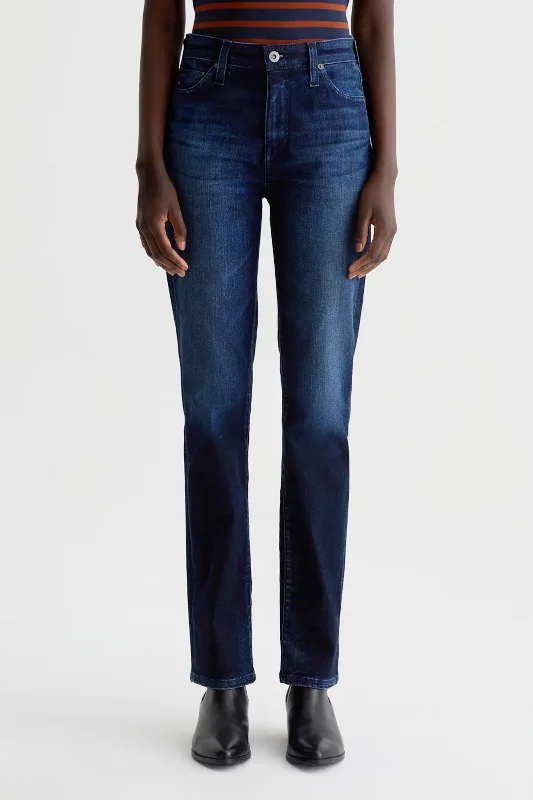 AG Women's Mari Dark Blue Jean Elegant Raw Hem Jeans