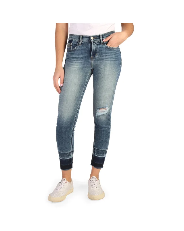 Calvin Klein Women's Mid Rise Skinny Distressed Jegging Jeans Stylish High-Rise Mom Jeans Calvin Klein Women's Mid Rise Skinny Distressed Jegging Jeans Stylish High-Rise Mom Jeans