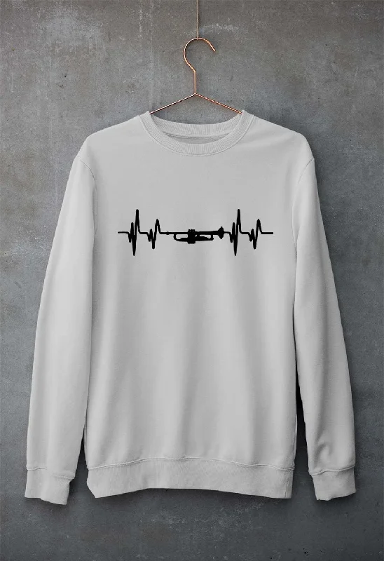 Trumpet Love Unisex Sweatshirt for Men/Women Hoodie with Hem Elastic Stretchable Comfortable Trumpet Love Unisex Sweatshirt for Men/Women Hoodie with Hem Elastic Stretchable Comfortable